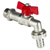 Кран шаровой Valfex 1/2" водоразборный со штуцером
