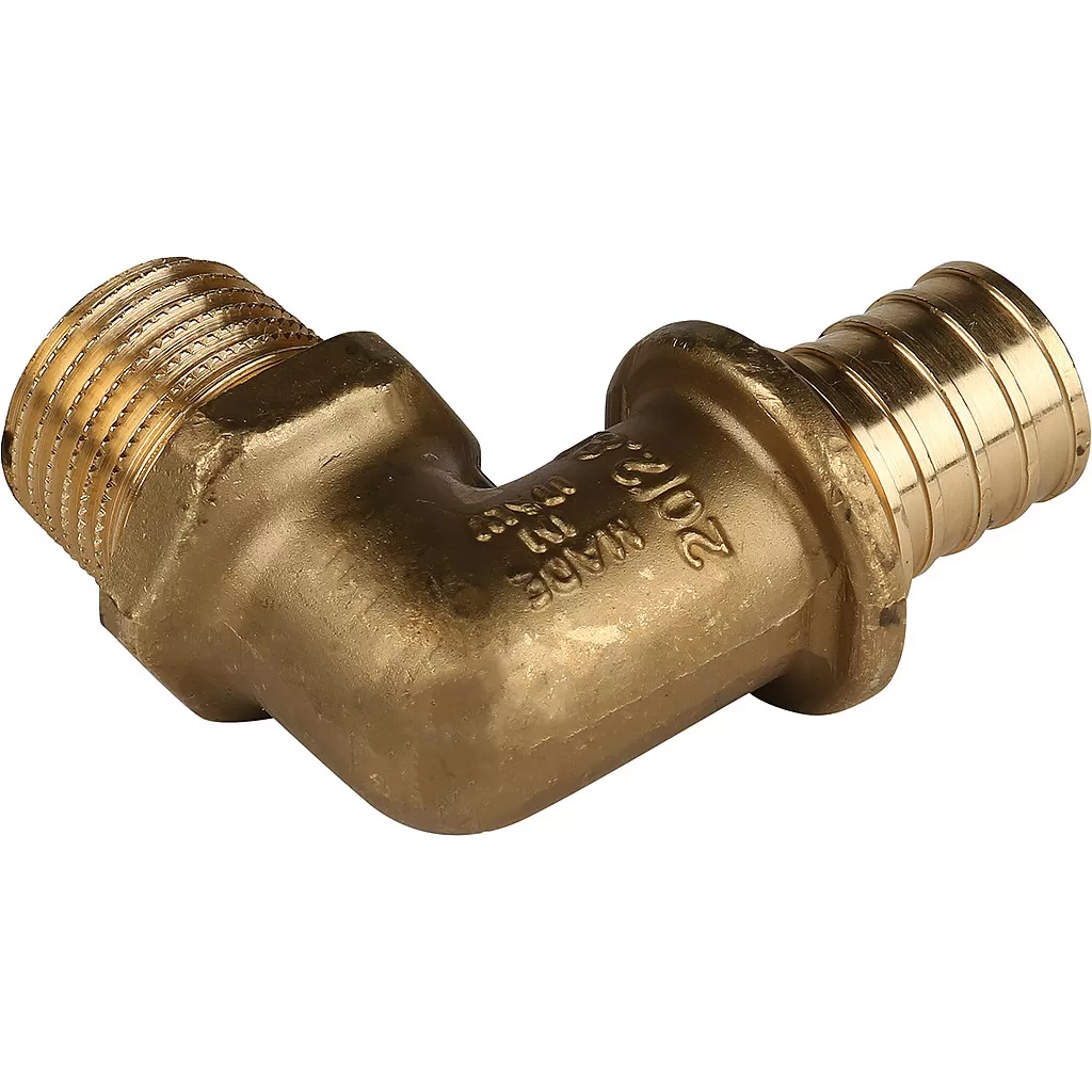 Угольник Stout НР 20x1/2 для труб из сшитого полиэтилена