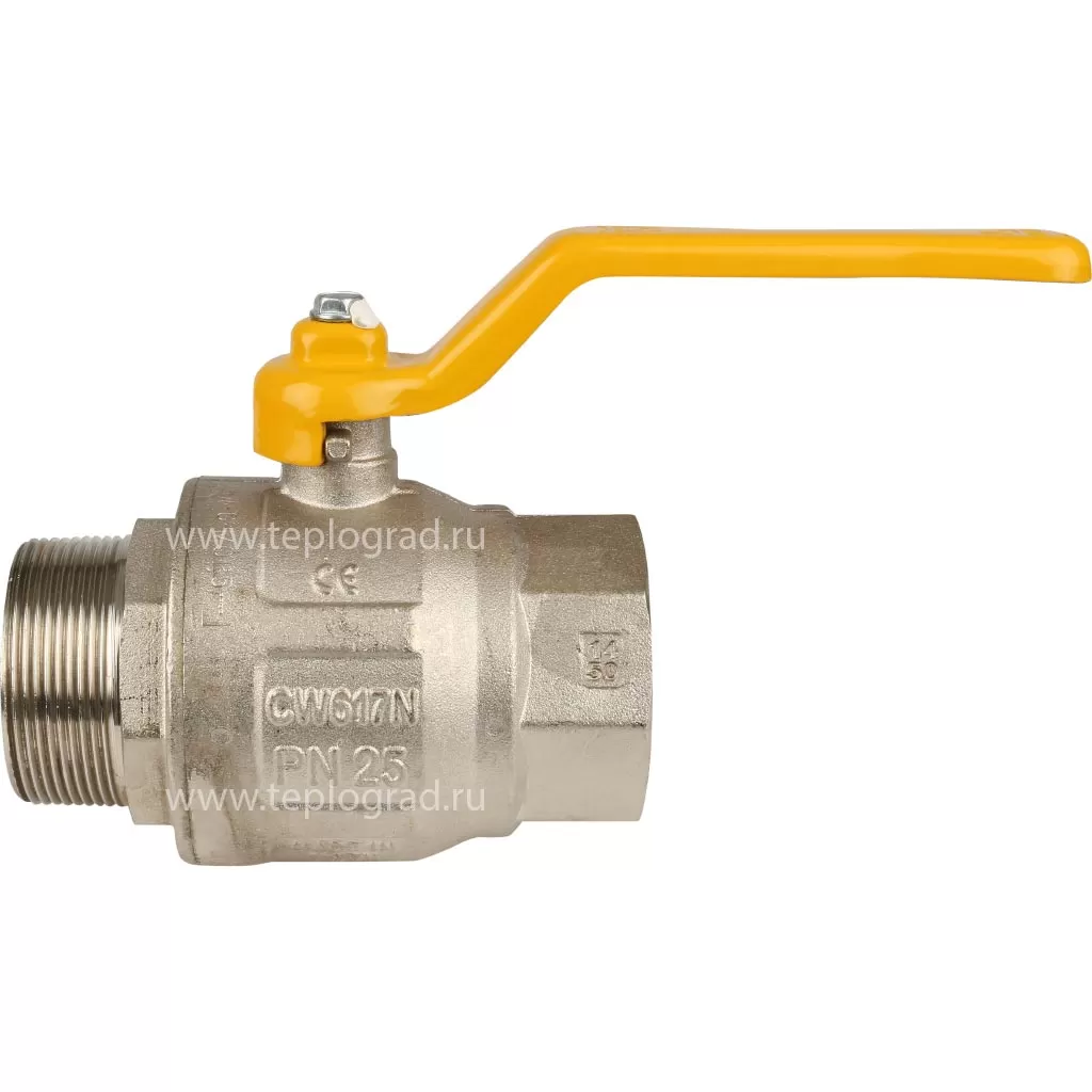 Кран шаровой для газа Itap LONDON 067 НВ 2, ручка рычаг