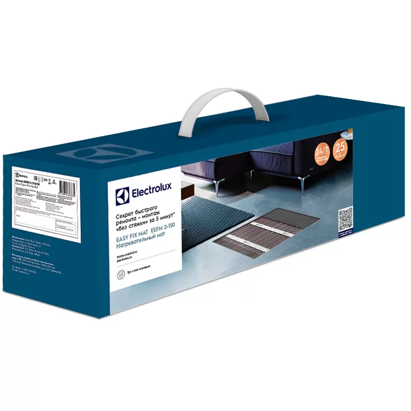 Электрический теплый пол Electrolux Eco Mat 2-150-2, 2м2, 300Вт Электрический теплый пол Electrolux Eco Mat 2-150-2, 2м2, 300Вт