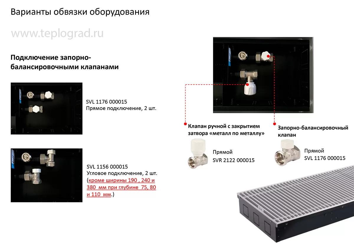 Внутрипольный конвектор Stout SCN 110.190.1200 с естественной конвекцией