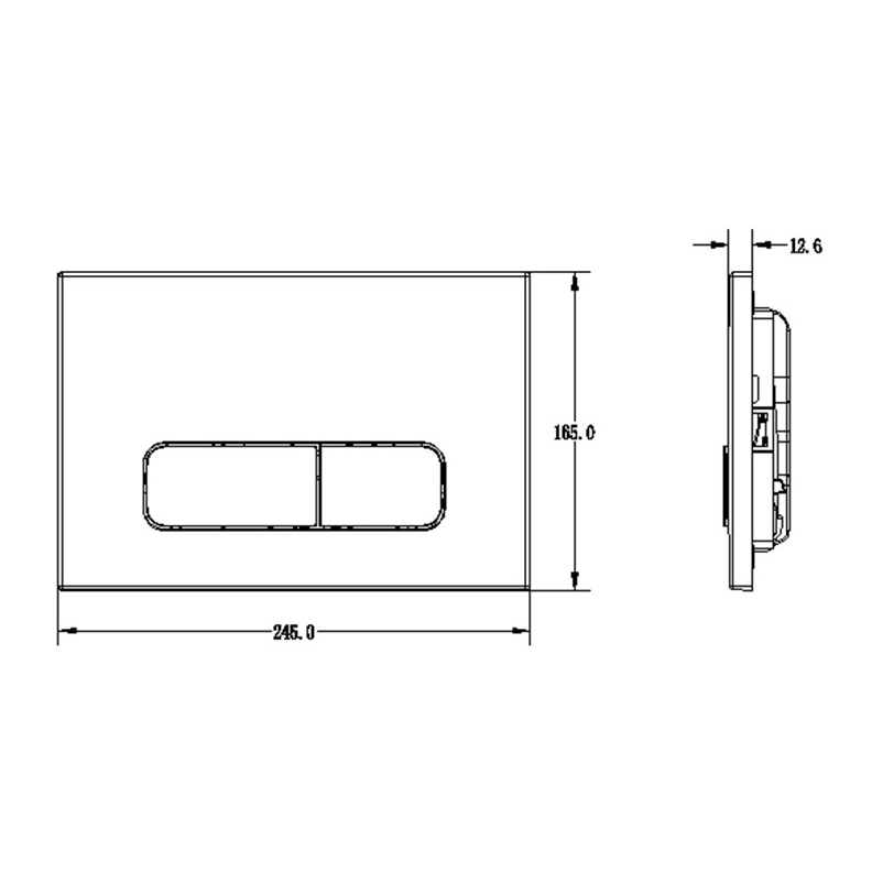 Инсталляция для подвесного унитаза РЕХАУ NovaFlow с панелью Nova Ellipse 001 черной