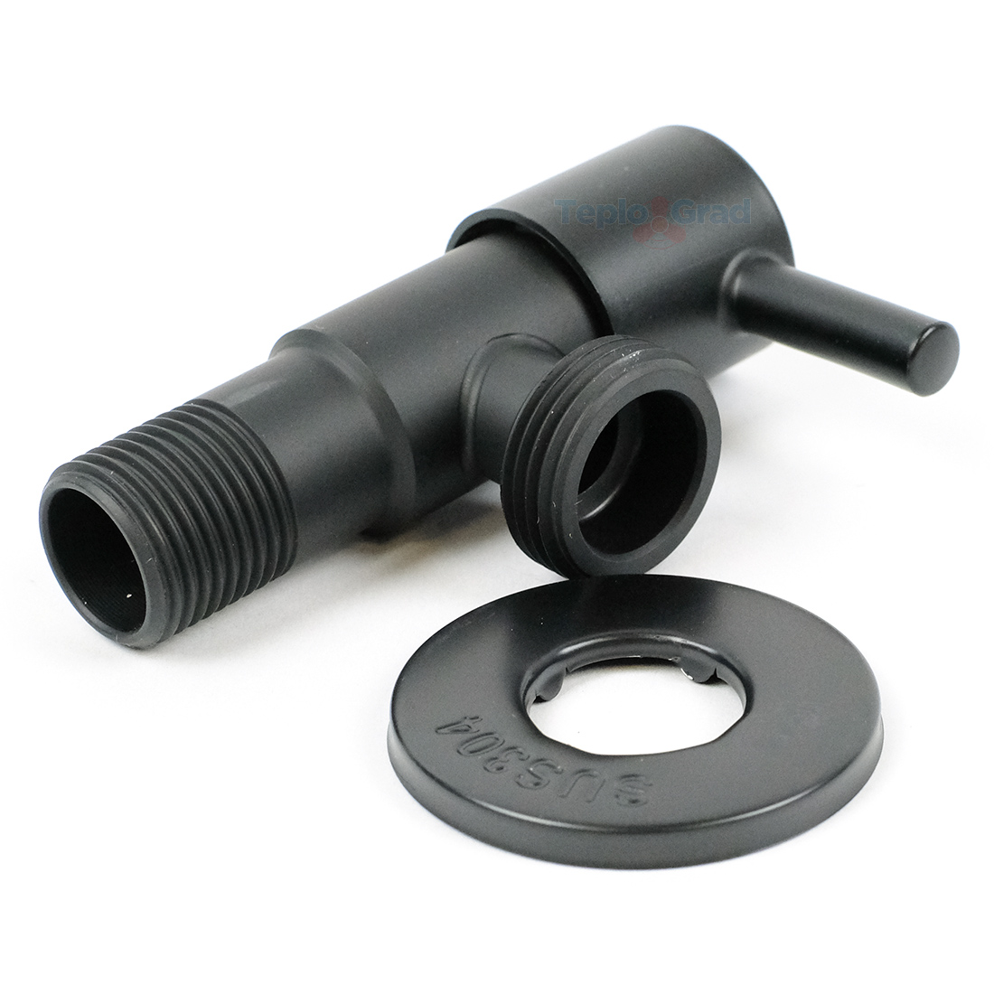 Кран угловой TIM 1/2x3/4 НР нержавеющая сталь (черный матовый) Кран угловой TIM 1/2x3/4 НР нержавеющая сталь (черный матовый)