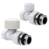 Набор термостатический прямой Royal Thermo Design 1/2" М30х1,5 (белый)
