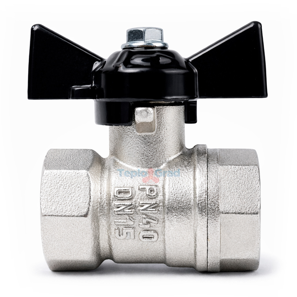 Кран шаровой Valfex DeltaPro ВВ 1/2, ручка бабочка