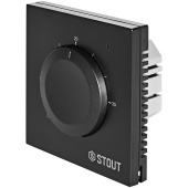 Комнатный термостат STOUT STE-2001 3А черный с датчиком теплого пола