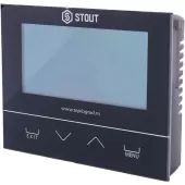 Проводной комнатный двухпозиционный регулятор Stout ST-292v3, черный