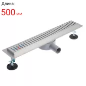 Душевой лоток TIM с фланцем свободного вращения (сухой + гидрозатвор) 500мм