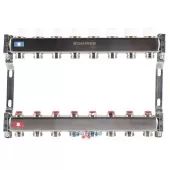 Коллектор из нержавеющей стали Rommer без расходомеров 8 выходов Коллектор из нержавеющей стали Rommer без расходомеров 8 выходов