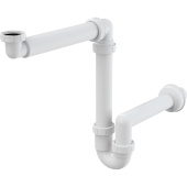 Сифон для раковины AlcaPlast A434 экономящий пространство с накидной гайкой 1 1/4