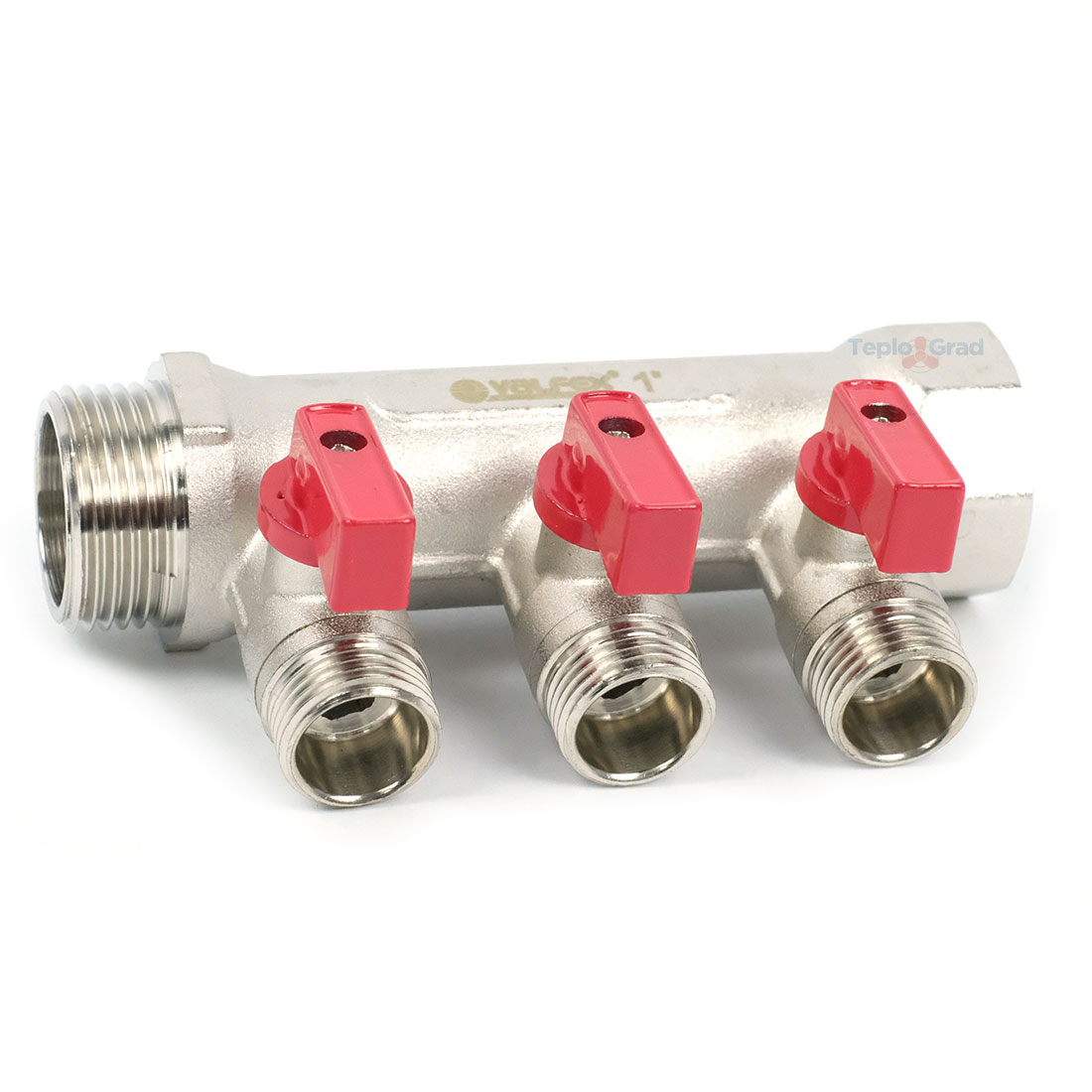 Коллектор Valfex с шаровыми кранами 1x1/2 на 3 выхода