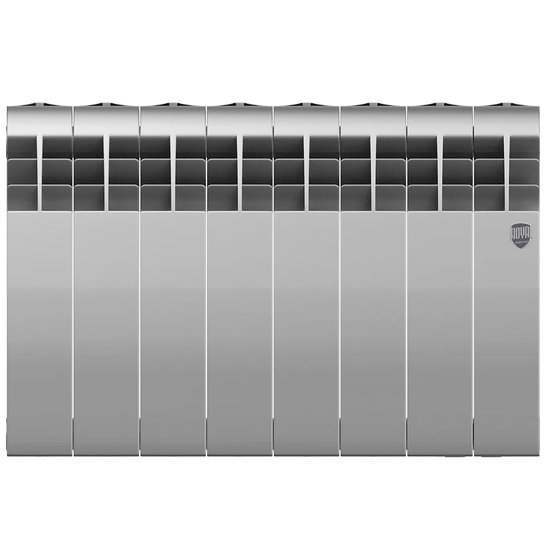 Биметаллический радиатор Royal Thermo BiLiner 350 Silver Satin 8 секций