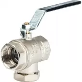 Шаровой кран Stout с фильтром ВР-ВР 1 1/4, ручка рычаг Шаровой кран Stout с фильтром ВР-ВР 1 1/4, ручка рычаг