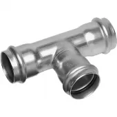Тройник 18x15x18 ВПр Sanha 9130, нержавеющая сталь
