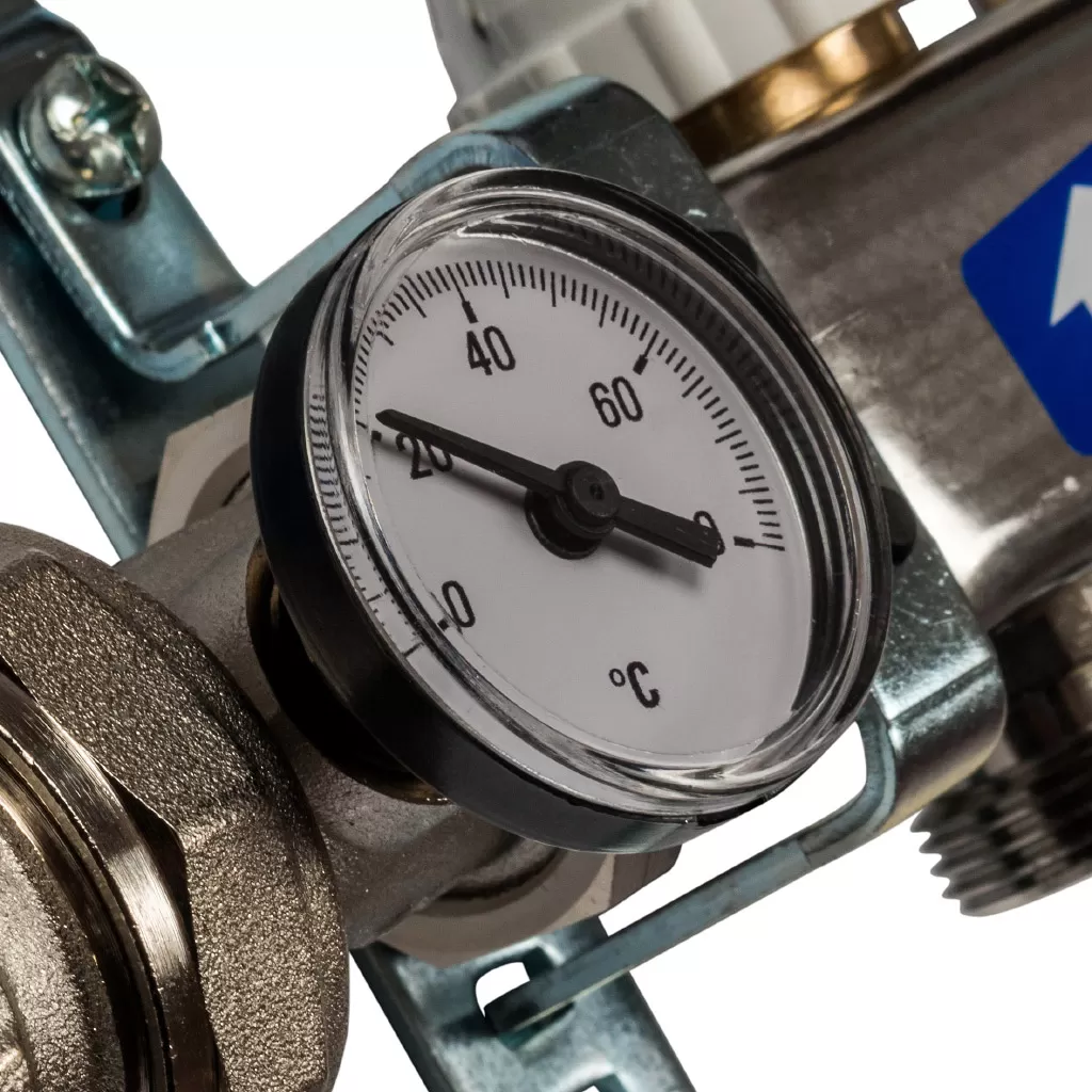 Коллектор из нержавеющей стали Stout в сборе с расходомерами 12 выходов Коллектор из нержавеющей стали Stout в сборе с расходомерами 12 выходов