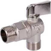 Кран шаровой угловой Stout для бытовой техники 1/2
