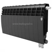 Биметаллический радиатор Royal Thermo BiLiner 350 Noir Sable VDR 12 секций с нижним подключением