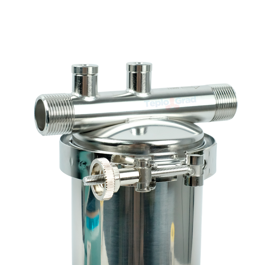 Фильтр магистральный Zeissler 10SL 3/4 из нержавеющей стали, картридж