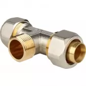 Тройник с наружной резьбой винтовой Stout 1x32