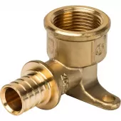 Угольник Stout с настенным креплением 20x3/4 для труб из сшитого полиэтилена