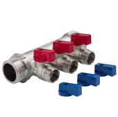 Коллектор Valfex с шаровыми кранами 1x1/2 на 2 выхода Коллектор Valfex с шаровыми кранами 1x1/2 на 2 выхода