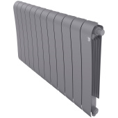 Биметаллический радиатор Royal Thermo Infinity 500 Silver Satin VR80 12 секций с нижним подключением