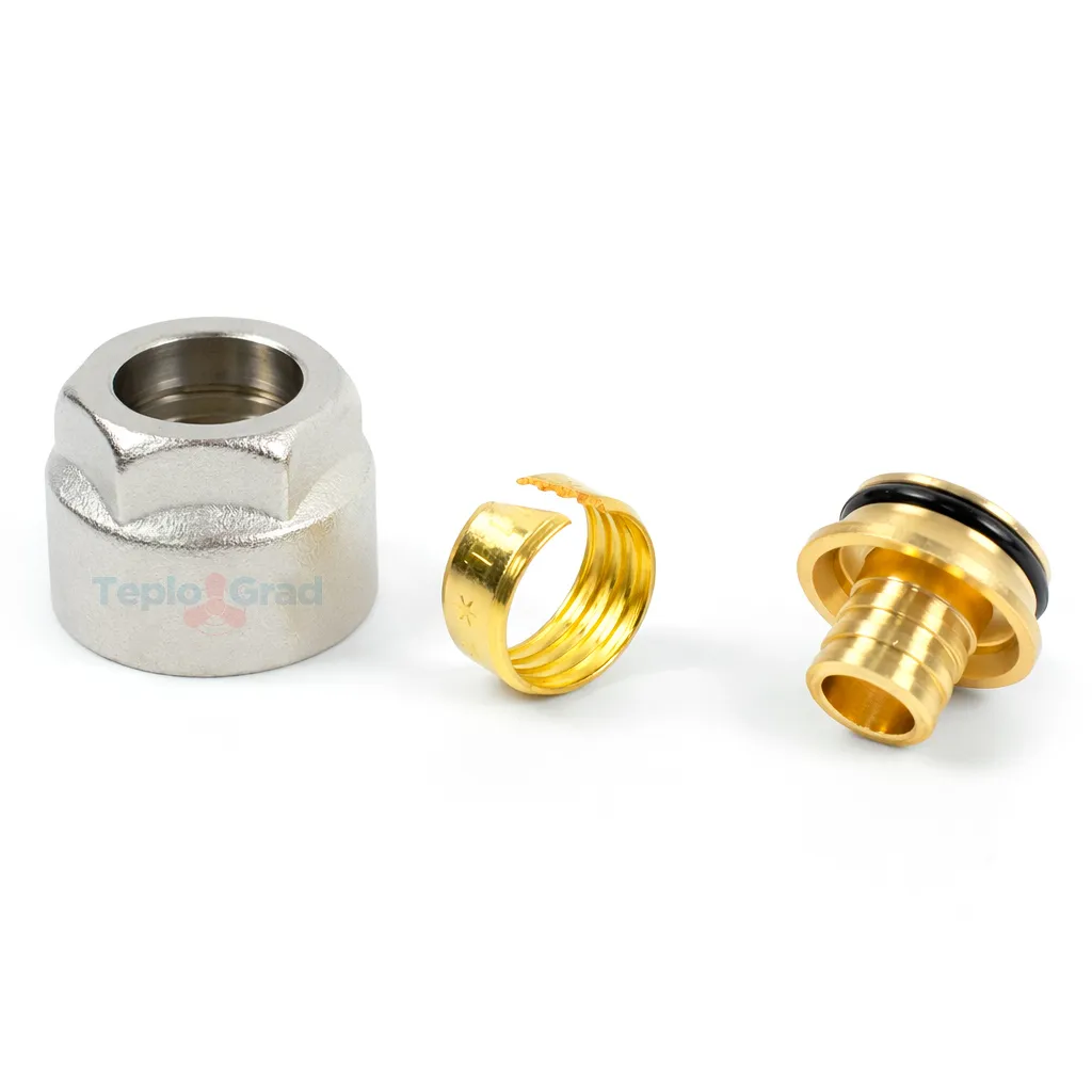 Резьбозажимное соединение TIM 16х2.2 - G 3/4" коллекторное для труб