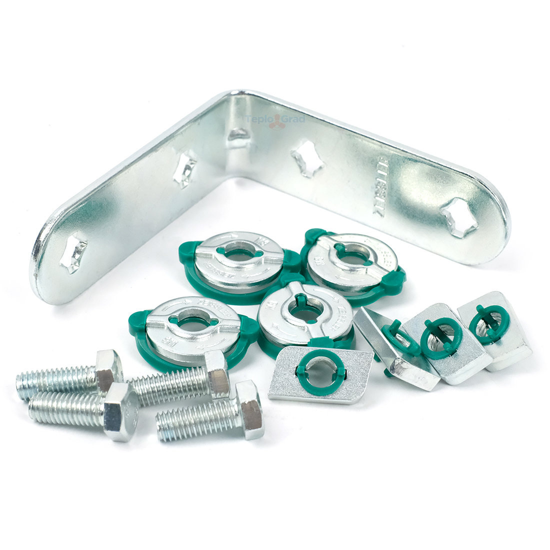 Угловой соединитель профиля Zeissler на 4 монтажные гайки