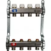 Коллектор Stout на 4 выхода из нержавеющей стали без расходомеров - SMS 0922 000004