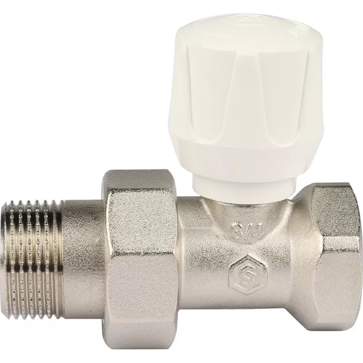 Клапан ручной терморегулирующий Stout, прямой 3/4 Клапан ручной терморегулирующий Stout, прямой 3/4
