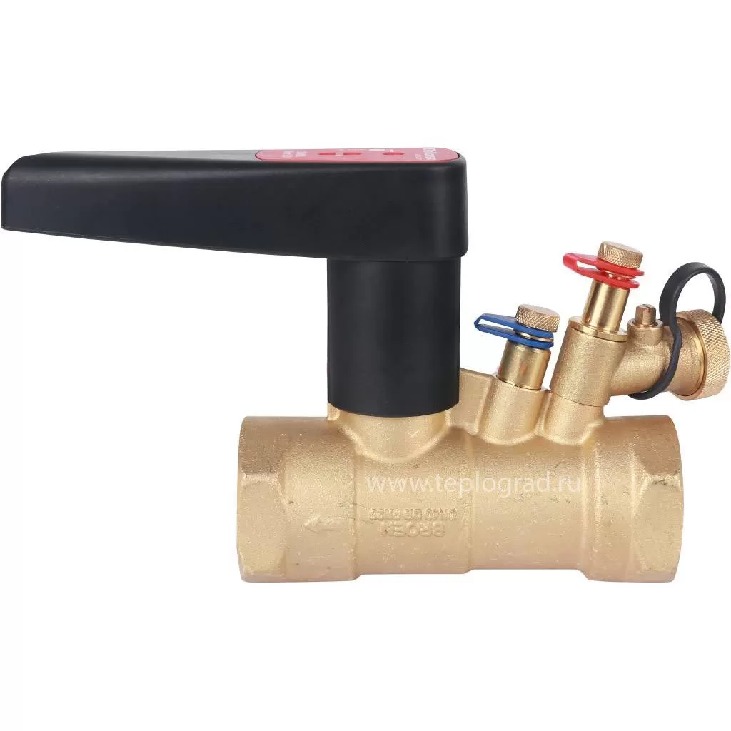 Балансировочный клапан Broen Venturi FODRV DN50 PN25 Kvs 36 с дренажем