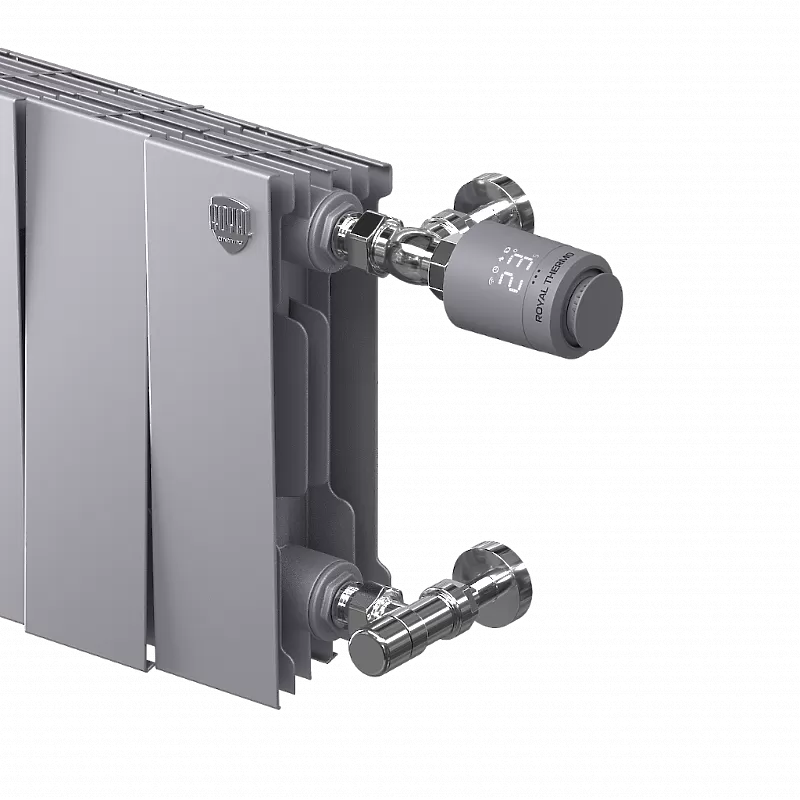 Набор термостатический для радиатора осевой Royal Thermo Design Pro 15 М30х1,5 (хром)