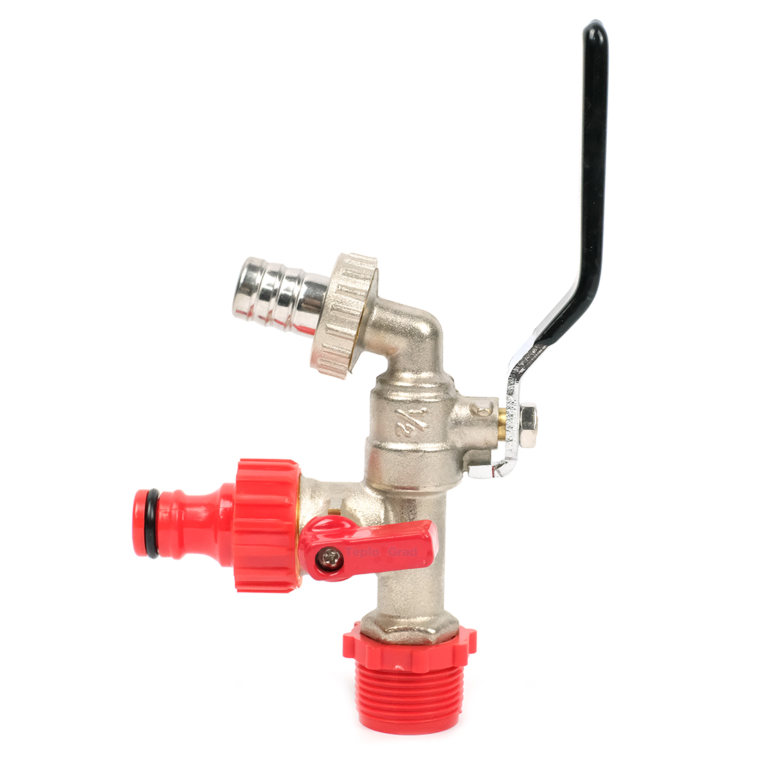 Кран шаровый водоразборный TIM 1/2 с выходом под быстросъем