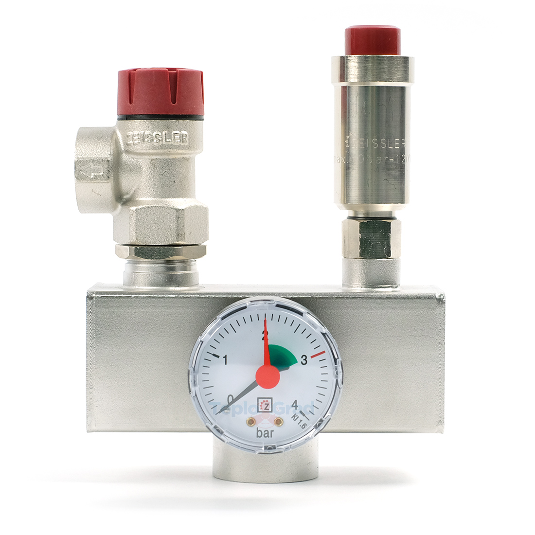 Группа безопасности котла Zeissler 1" сталь, до 100 кВт