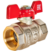 Кран шаровой Rommer ВВ 1/2, ручка бабочка