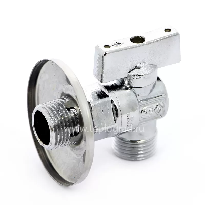 Кран шаровой Bugatti НР-НР 1/2x1/2 с розеткой