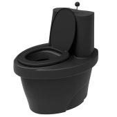Торфяной туалет Rostok черный (биотуалет)