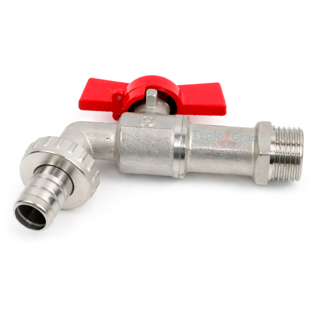 Кран шаровой Valfex 1/2" водоразборный со штуцером