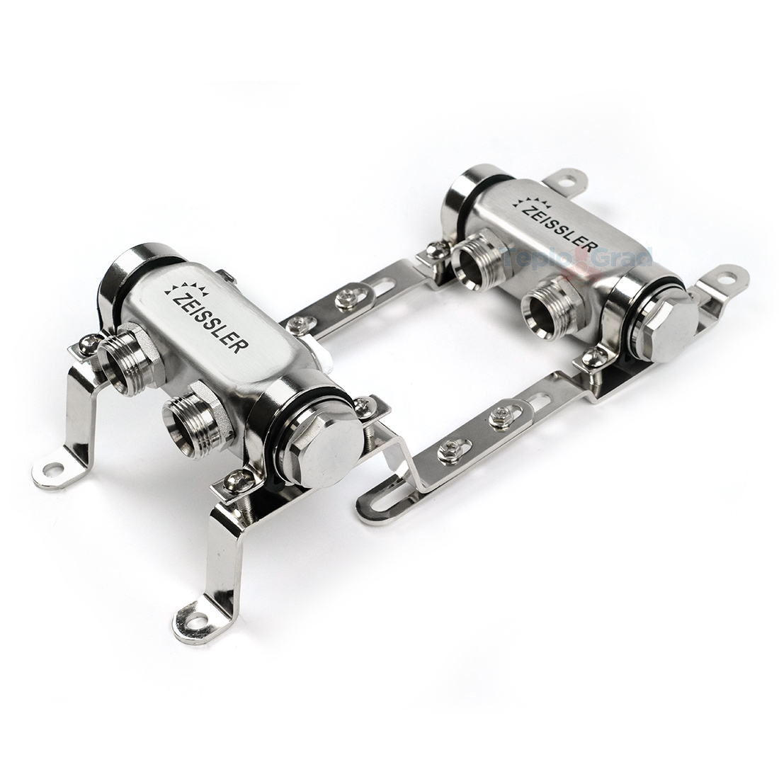 Коллектор Zeissler на 2 выхода без запорных клапанов