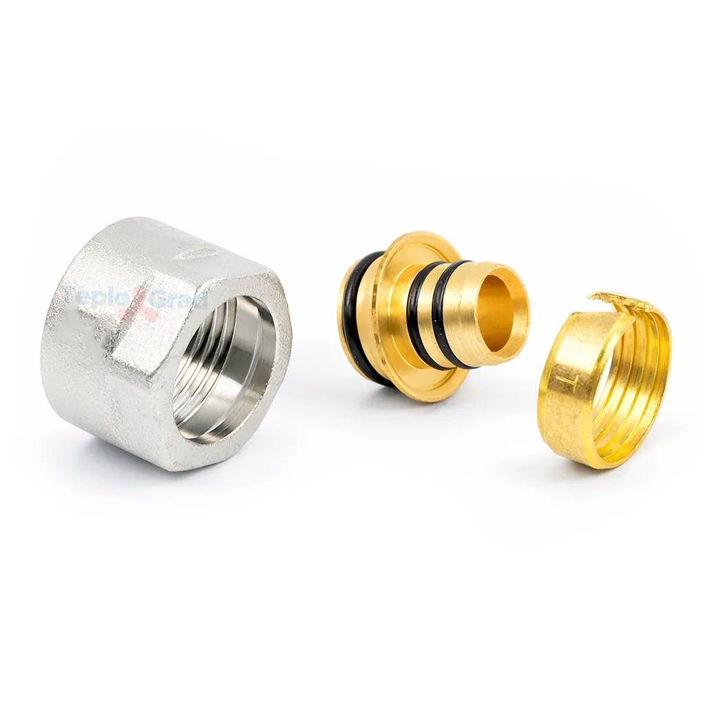 Резьбозажимное соединение TIM 20х2.8 - G 3/4" коллекторное для труб