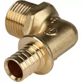 Угольник Stout НР 16x1/2 для труб из сшитого полиэтилена