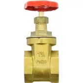 Задвижка клиновидная Uni-Fitt ВВ 1 1/4 латунная PN20