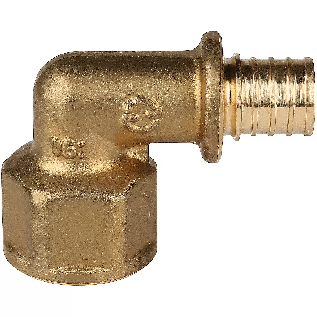 Угольник Stout ВР 16x1/2 для труб из сшитого полиэтилена