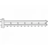 Балансировочный коллектор Gidruss BMSS-100-7D (до 100 кВт, подкл. котла G 1 1/4, 6+1 контура, нерж. сталь)