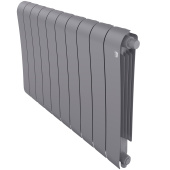 Биметаллический радиатор Royal Thermo Infinity 500 Silver Satin VR80 10 секций с нижним подключением