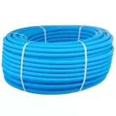 Металлопластиковая труба Henco Standard 16х2 в синей гофре, бухта 50 метров