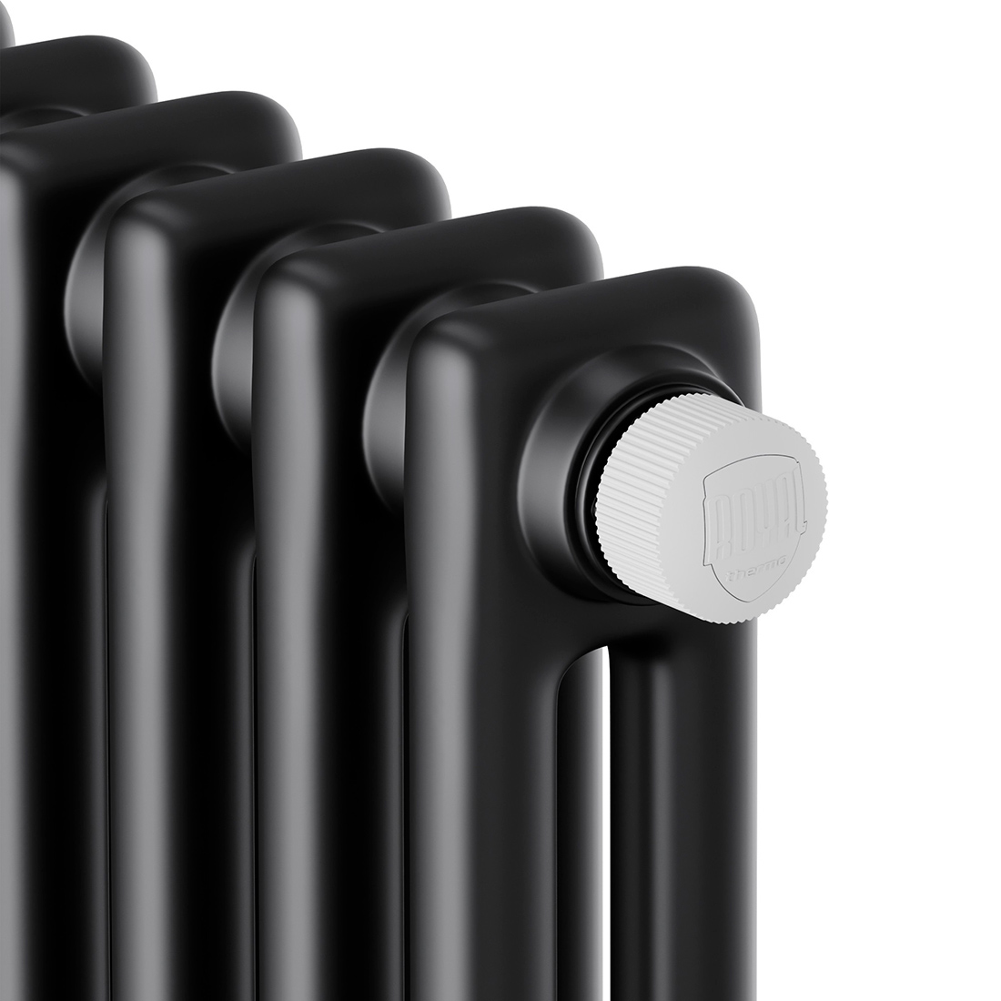 Стальной трубчатый радиатор Royal Thermo Insignia VC2180 12 секций, нижнее подключение (черный мат)