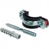 Хомут сантехнический со шпилькой и дюбелем 1" (32-37мм)