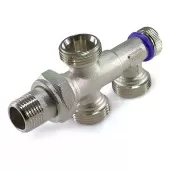 Узел нижнего подключения радиатора TIM 1/2х3/4 для двухтрубных систем