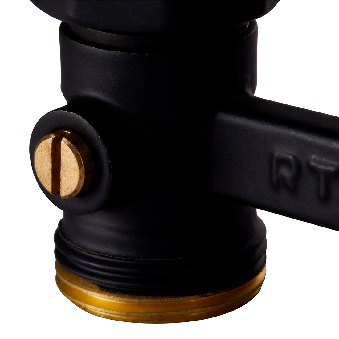 Узел нижнего подключения Royal Thermo прямой 1/2x3/4, черный